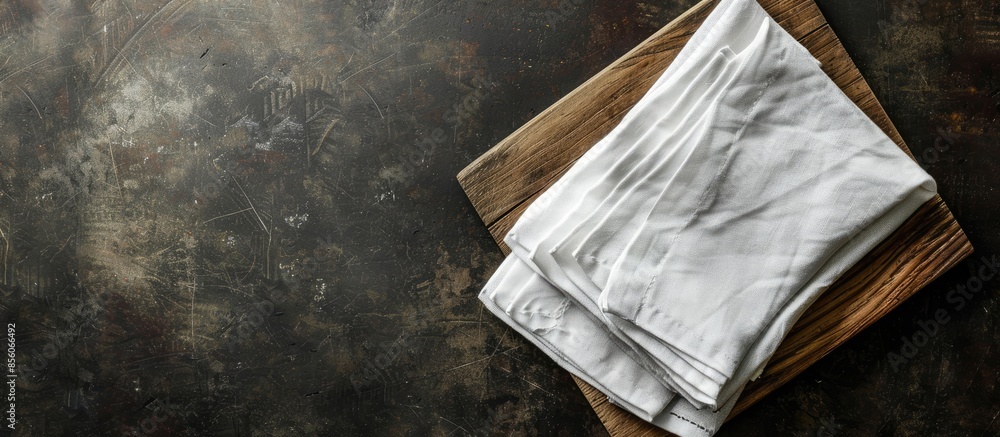 Aufkleber table napkin for home and restaurant. with copy space image. place for adding text or design