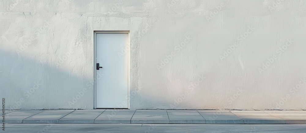Poster wall and door. with copy space image. Place for adding text or design