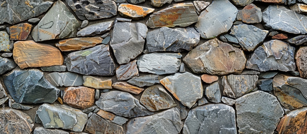 Poster Building stones design setting use. with copy space image. Place for adding text or design