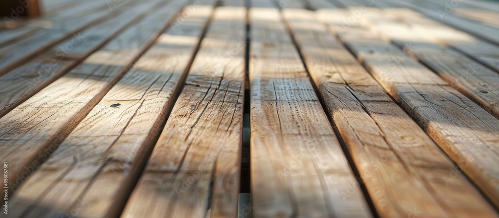 Poster wooden deck drawer of table background. with copy space image. Place for adding text or design