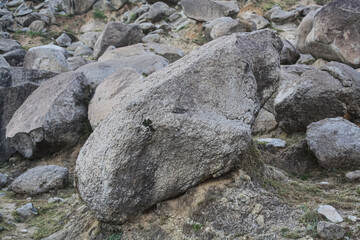 Large Boulders, Big stones or Rocks in hilly areas