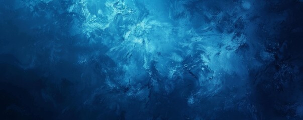 Obraz premium Dark, deep blue gradient noise texture background for design elements