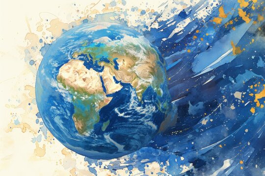 Planet Earth South America Elements This Stock Illustration