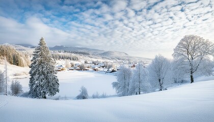 winter landscape in the mountains