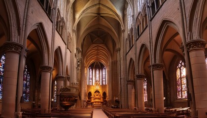 Fototapeta premium interior of the cathedral of saint