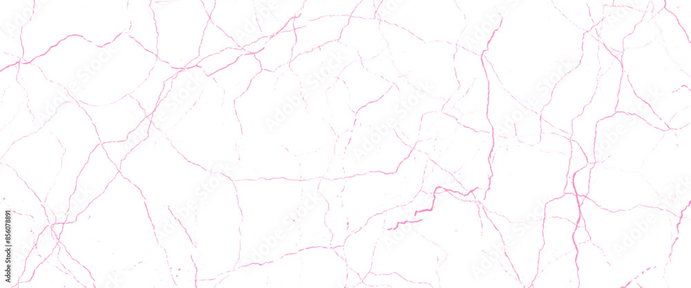 Poster vector marble pattern with pink cracks transparent texture.