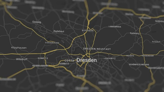 Dresden Map Germany, Slider Shot