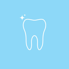 Tooth icon vector illustration.