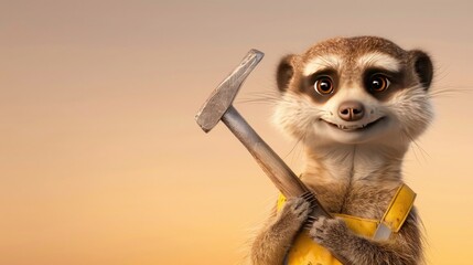 Fototapeta premium The Meerkats Golden Hour