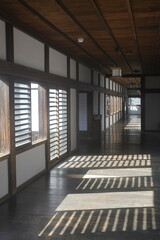 日本風建築物の廊下