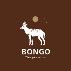 vintage retro hipster bongo logo vector outline silhouette art icon	