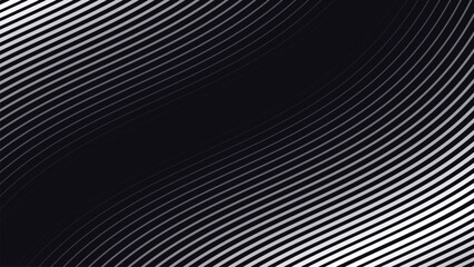 Black abstract background with curve line for backdrop or presentation