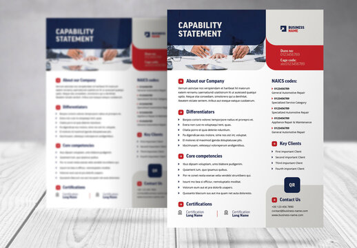 Capability Statement Business Document Template 