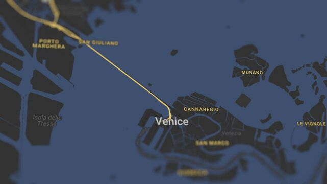 Venice Map Italy, Slider Shot
