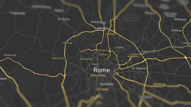 Rome Map Italy, Slider Shot