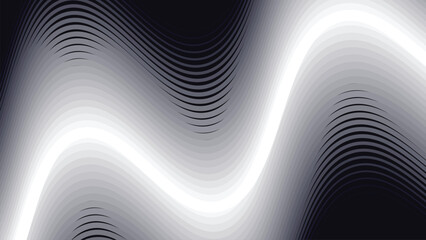 Black abstract background with curve line for backdrop or presentation