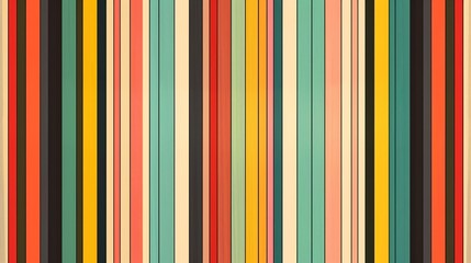 Retro abstract pattern with vibrant stripes and colors evoking a sense of vintage charm and artistic expression for creative projects