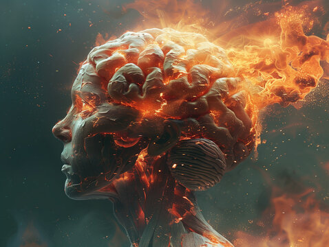 Exploding Brain: A Concept Art of Knowledge and Creativity