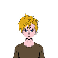 Avatar personnage homme manga