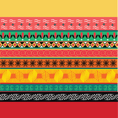 Ethnic design various patterns and colorful.Hand down absrtact seamless .For all prints.