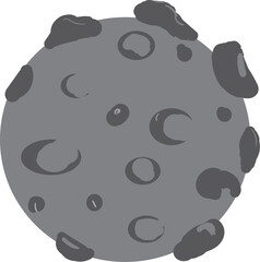 an fantasy object of galaxy, meteorite 3d icons vector image 
