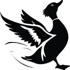 Wild duck vector image