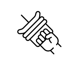 Kite outline icons, minimalist vector illustration ,simple transparent graphic element .Isolated on white background