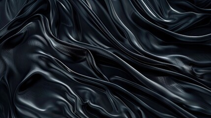 Fototapeta premium Melted dark chocolate flow. Generative AI