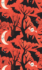 wallpaper, tiles or carpet cartoon illustrator, seamless pattern.