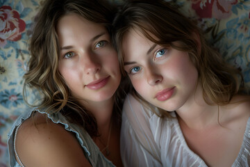 portrait of two women