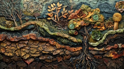 Fototapeta premium Soil texture background. Generative AI