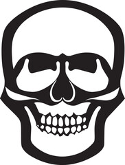 skull with glasses and skull