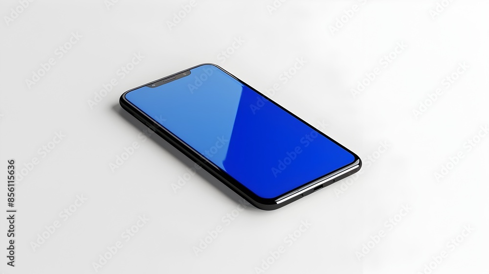 Poster stylized smartphone icon for mobile business applications and interfaces