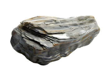Rough textured rock isolated png transparent background