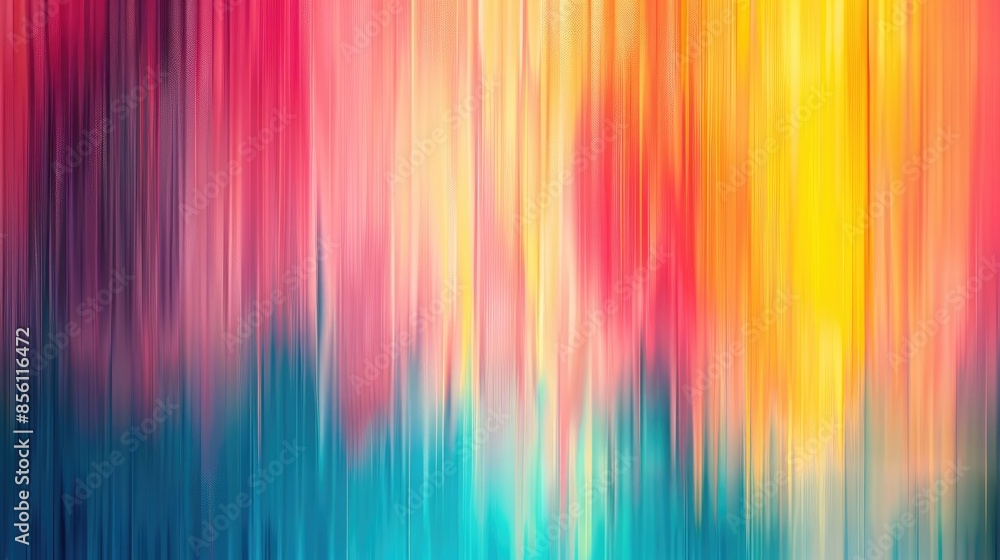 Poster artistic representation of colorful abstract gradient blurring in graphic design