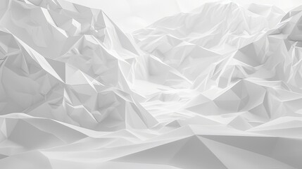 Obraz premium White low poly background. Generative AI