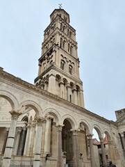 Bell Tower in Cathedral of St Domnius in Split, Croatia