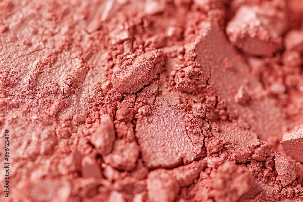 Canvas Prints a close-up shot of pink colored powder, suitable for use in beauty or cosmetic products