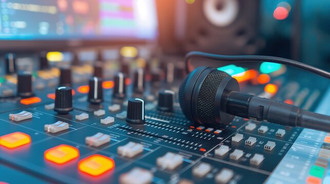 Podcast producer editing episodes, podcast production editing suite