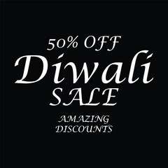 Obraz premium Diwali Sale Advertisement, Banner, Poster, Design vector template, Creative flyer concept, Graphic design element