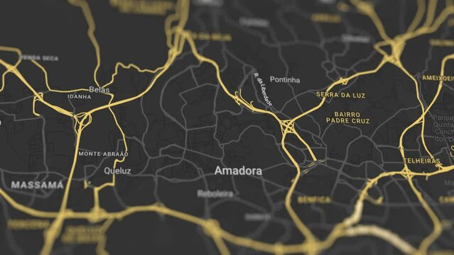 Amadora Map Portugal, Slider Shot