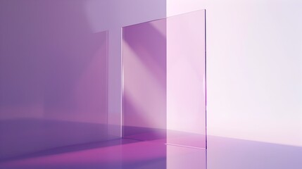 Pastel Monochrome Geometric Minimal Abstract Interior Room Design