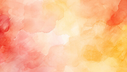 Obraz premium Abstract fire red yellow watercolor painting background wallpaper backdrop. Flow, expressive art paint, copy space, water, brush strokes, vivid bright colors