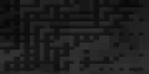 modern technology black cubes abstract geometric background, Black tech background with a geometric square and block patterns, Abstract black modern architecture background with luxury block pattern.
