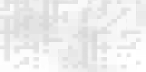 Geometric abstract white scaled cube boxes block background, seamless white or grey geometric business background, Abstract grey and white background with mosaic of white luxury pattern of squares.