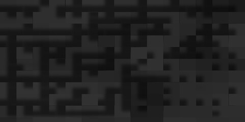 modern technology black cubes abstract geometric background, Black tech background with a geometric square and block patterns, Abstract black modern architecture background with luxury block pattern.