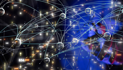 Business intelligence analyst dashboard on virtual