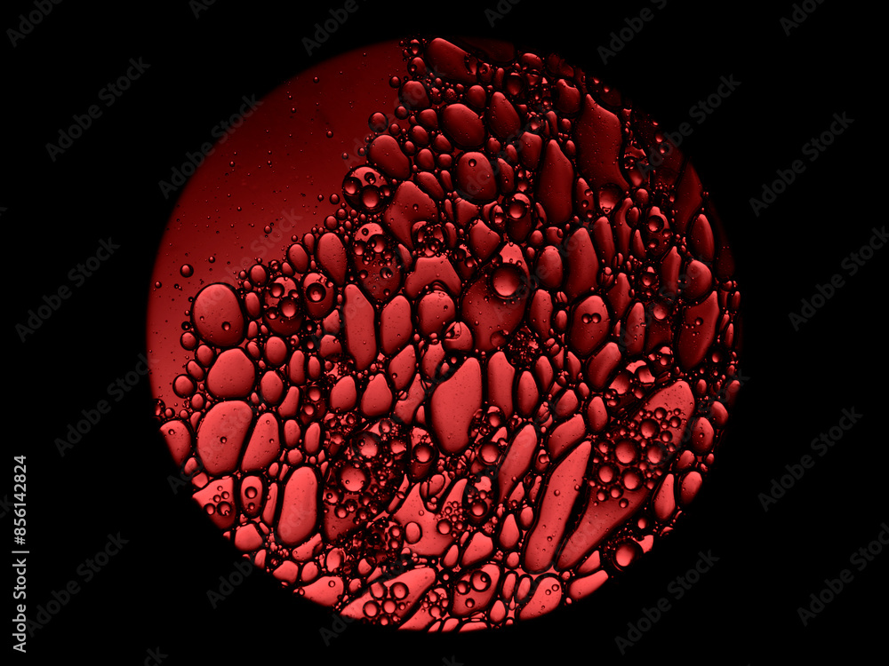 Wall mural abstract cells under microscope science background