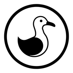 Albatross Icon in Circle Logo A Stunning Visual Guide