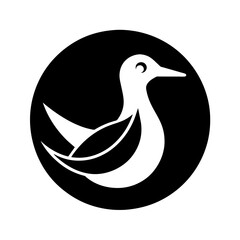 Albatross Icon in Circle Logo A Stunning Visual Guide